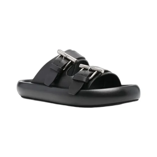 Double Buckle Slip-On Slides