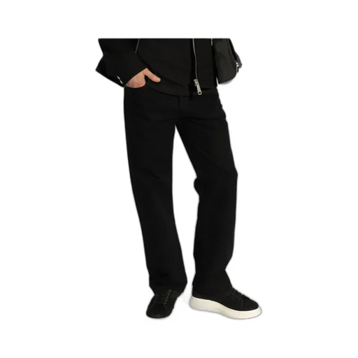 Skull Detailed Straight-Leg Jeans