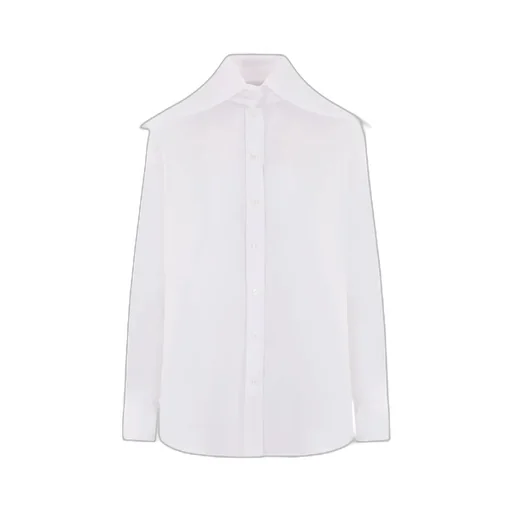 Long Sleeved Buttoned Poplin Shirt