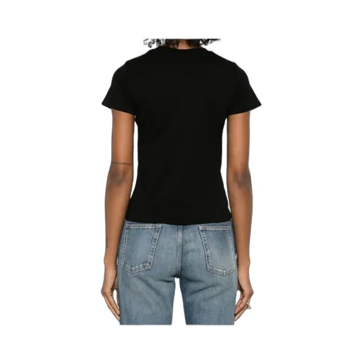 Skull Embroidered Crewneck T-Shirt