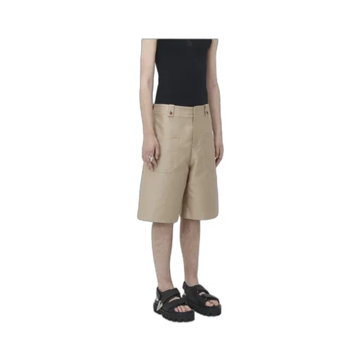 Wide-Leg Pocket Detailed Shorts