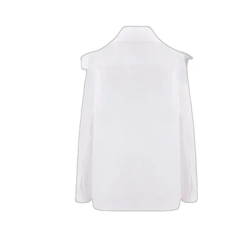 Long Sleeved Buttoned Poplin Shirt