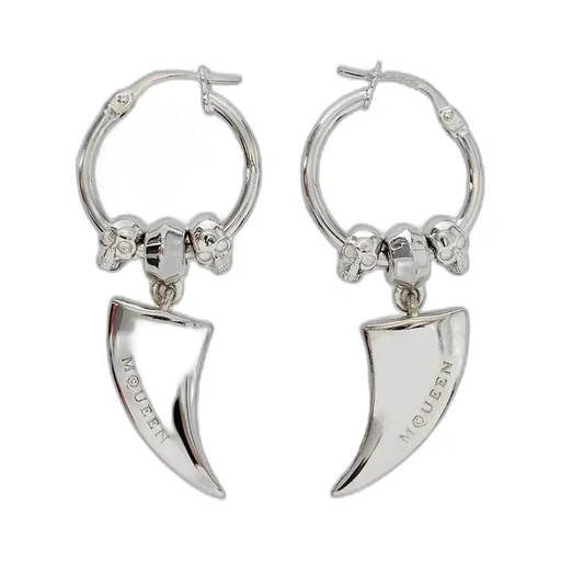 Tiger-Claw Logo Engraved Earrings