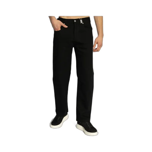 Skull Detailed Straight-Leg Jeans