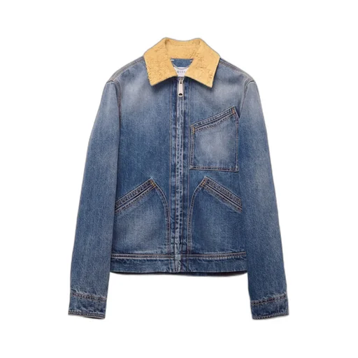 Zip-Up Denim Jacket