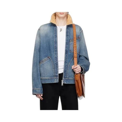 Zip-Up Denim Jacket