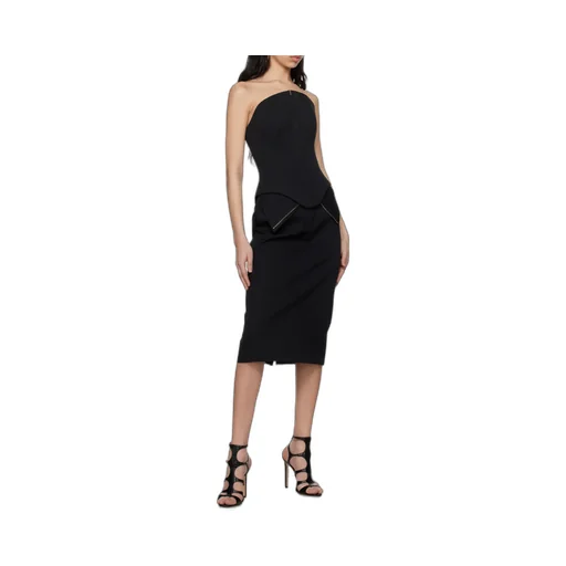 Zip Detailed Midi Skirt