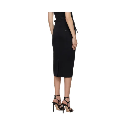 Zip Detailed Midi Skirt