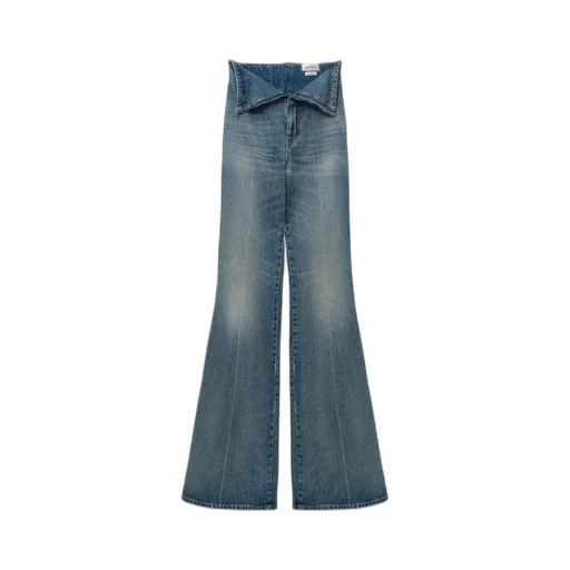 Fold Over Waist Jeans