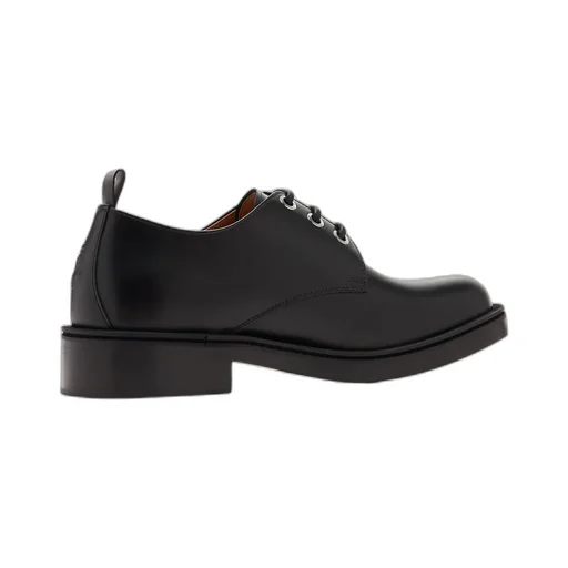 Round-Toe Lace-Up Derby Shoes
