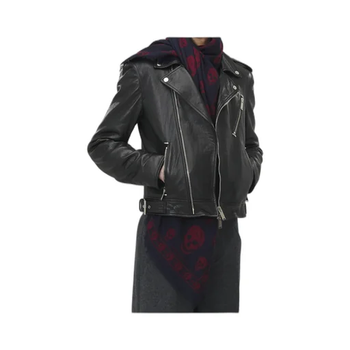 Classic Skull Printed Frayed-Edge Scarf
