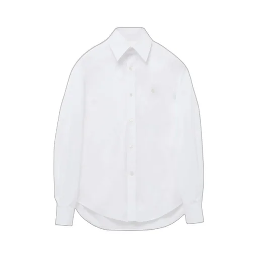 Long Sleeved Skull Embroidered Shirt