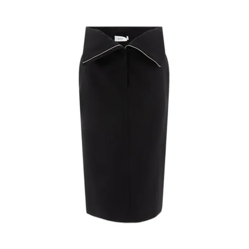 Zip Detailed Midi Skirt