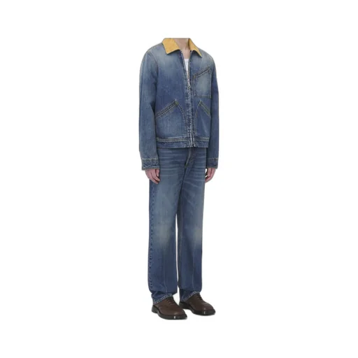 Zip-Up Denim Jacket
