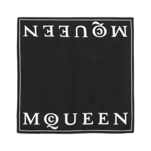 Logo-Printed Finished Edge Scarf