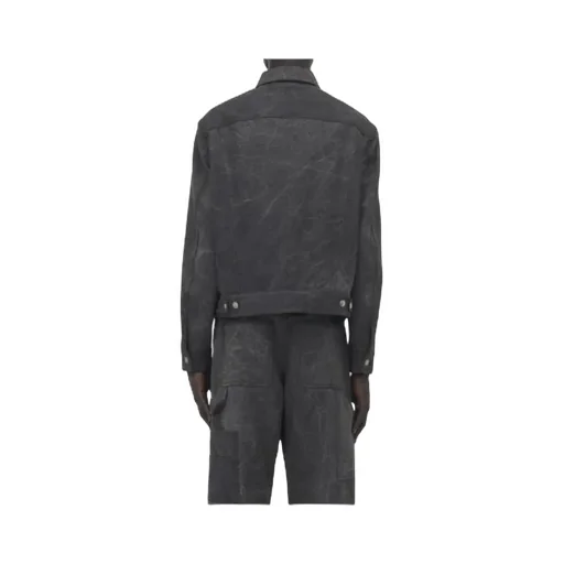 Buttoned Trucker Denim Jacket