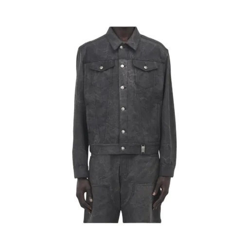 Buttoned Trucker Denim Jacket