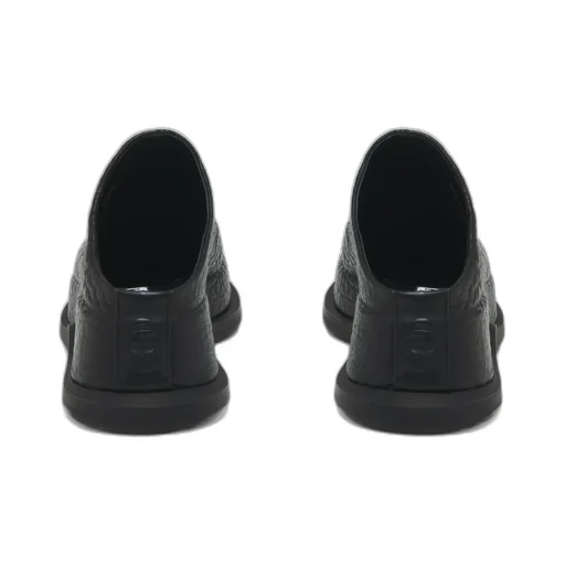 Wave Skull Embossed Mules