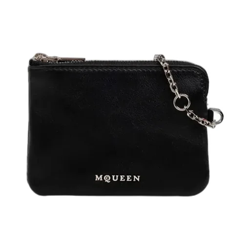 Logo Plaque Chain-Detailed Wallet