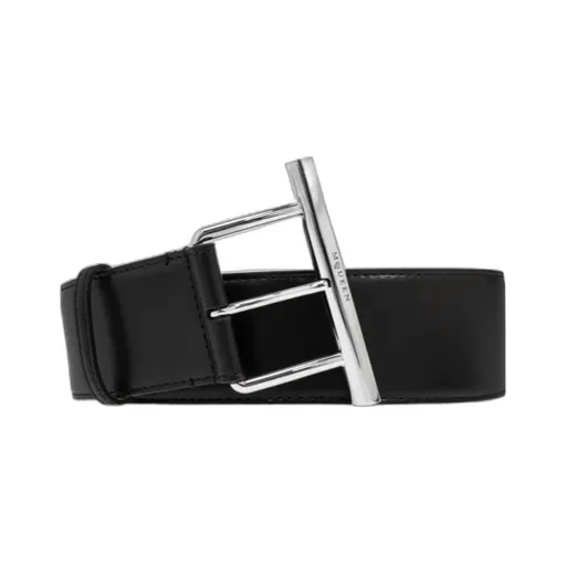 T-Bar Buckled Logo Engraved Belt