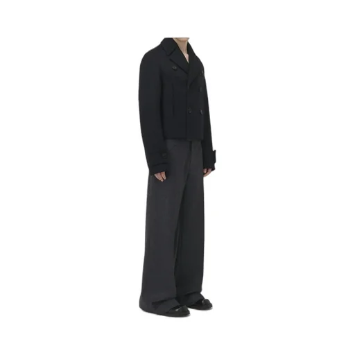 Double Breasted Felt Peacoat