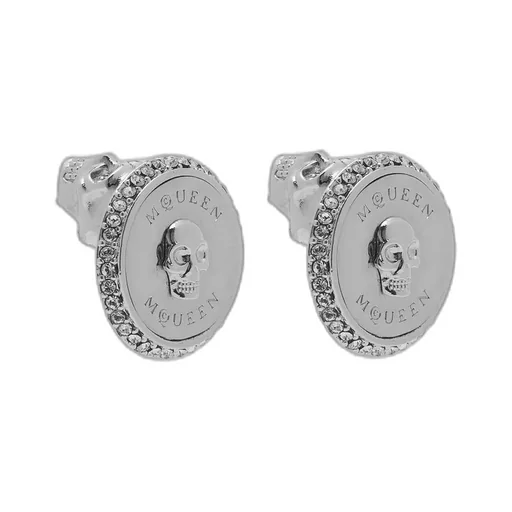 Skull Embellished Round Earrings