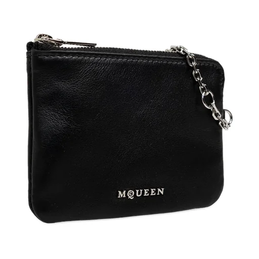 Logo Plaque Chain-Detailed Wallet