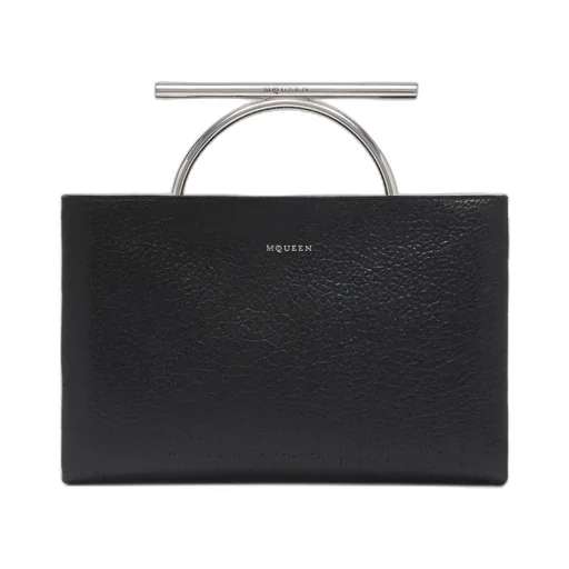 Cross-Bar Logo Lettering Clutch Bag