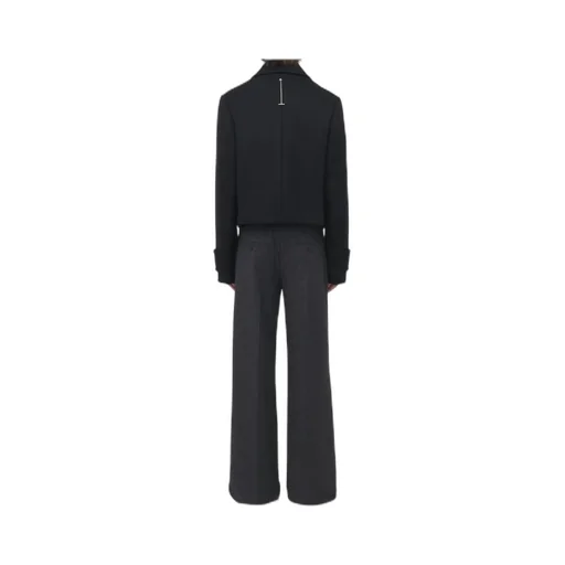 Double Breasted Felt Peacoat