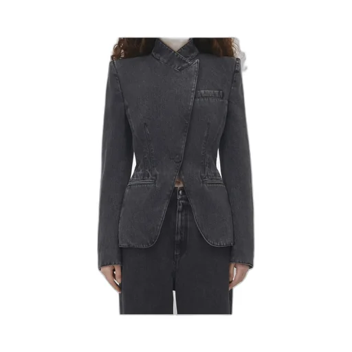 Twisted Spliced Denim Jacket