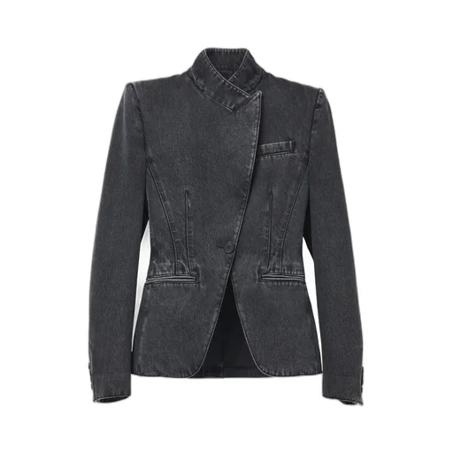 Twisted Spliced Denim Jacket