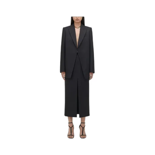 Pinstripe Pattern Blazer