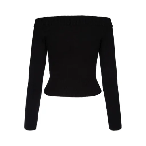 Off-Shoulder Knit Sweater