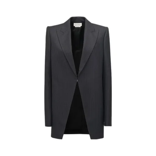 Pinstripe Pattern Blazer