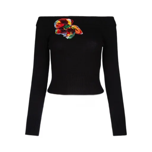 Off-Shoulder Knit Sweater