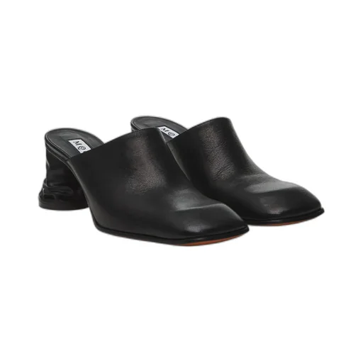 Crush Heeled Slip-On Mules