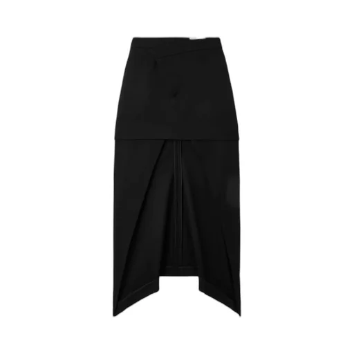 Asymmetric Midi Skirt
