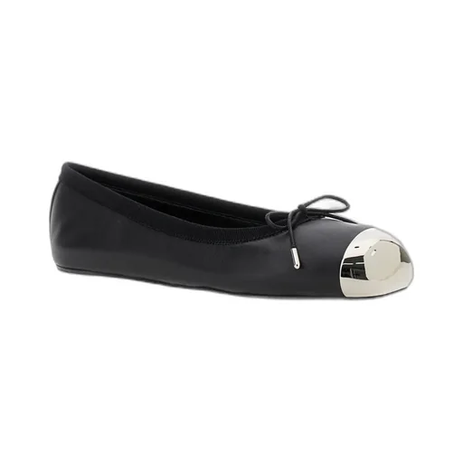 Punk Bow-Detailed Ballet Flats
