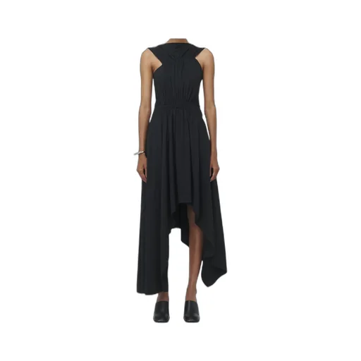Asymmetric Gathered Dress