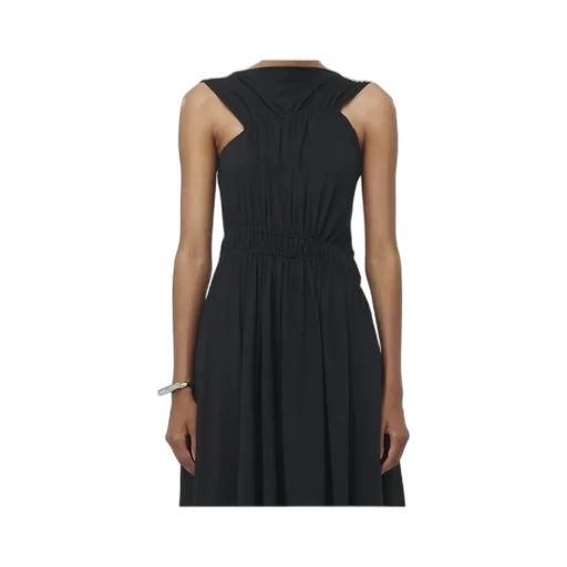 Asymmetric Gathered Dress