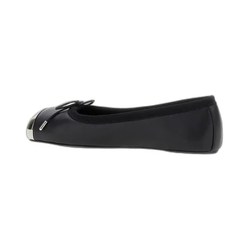 Punk Bow-Detailed Ballet Flats