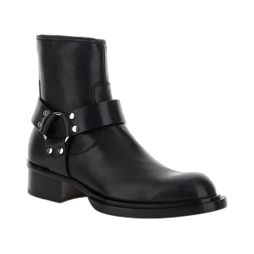 Round-Toe Ankle Boots