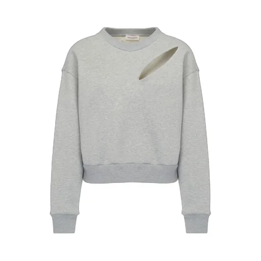 Cut-Out Detailed Crewneck Sweatshirt