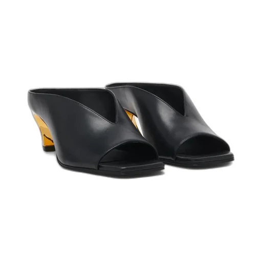 Open-Toe Slip-On Mules