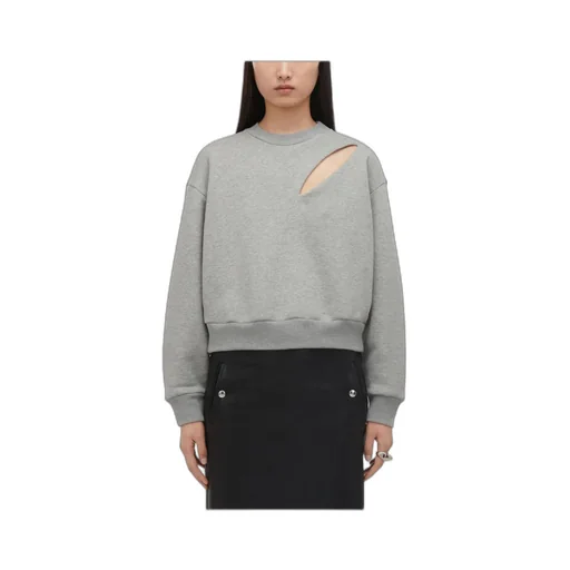 Cut-Out Detailed Crewneck Sweatshirt
