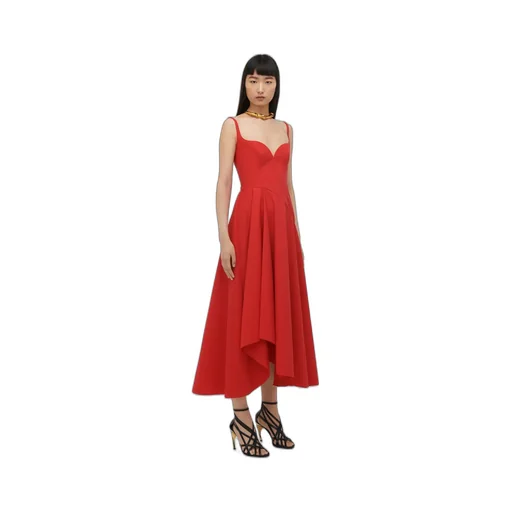 Flare Detailed Sleeveless Dress