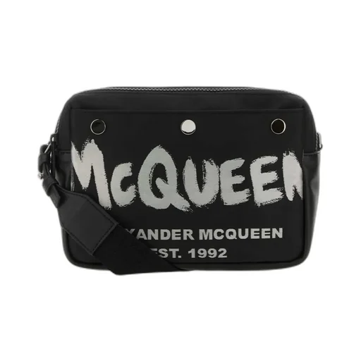 Logo Printed Zipped Camera Bag