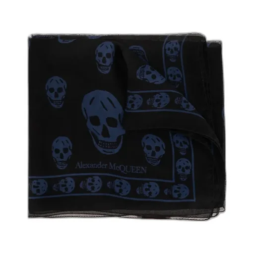 Skull Motif Finished-Edge Scarf
