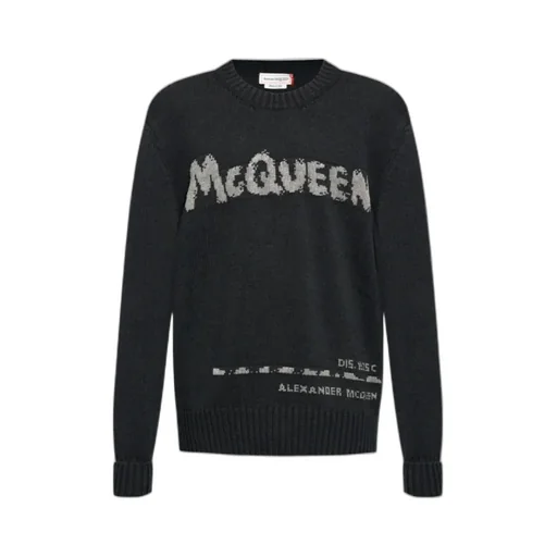 Logo Intarsia-Knit Crewneck Jumper