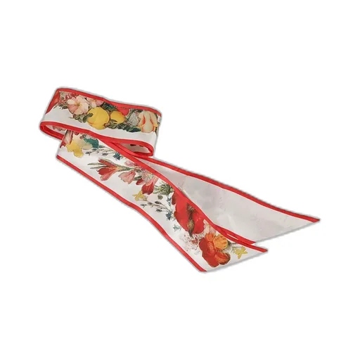 Floral-Jacquard Silk Scarf